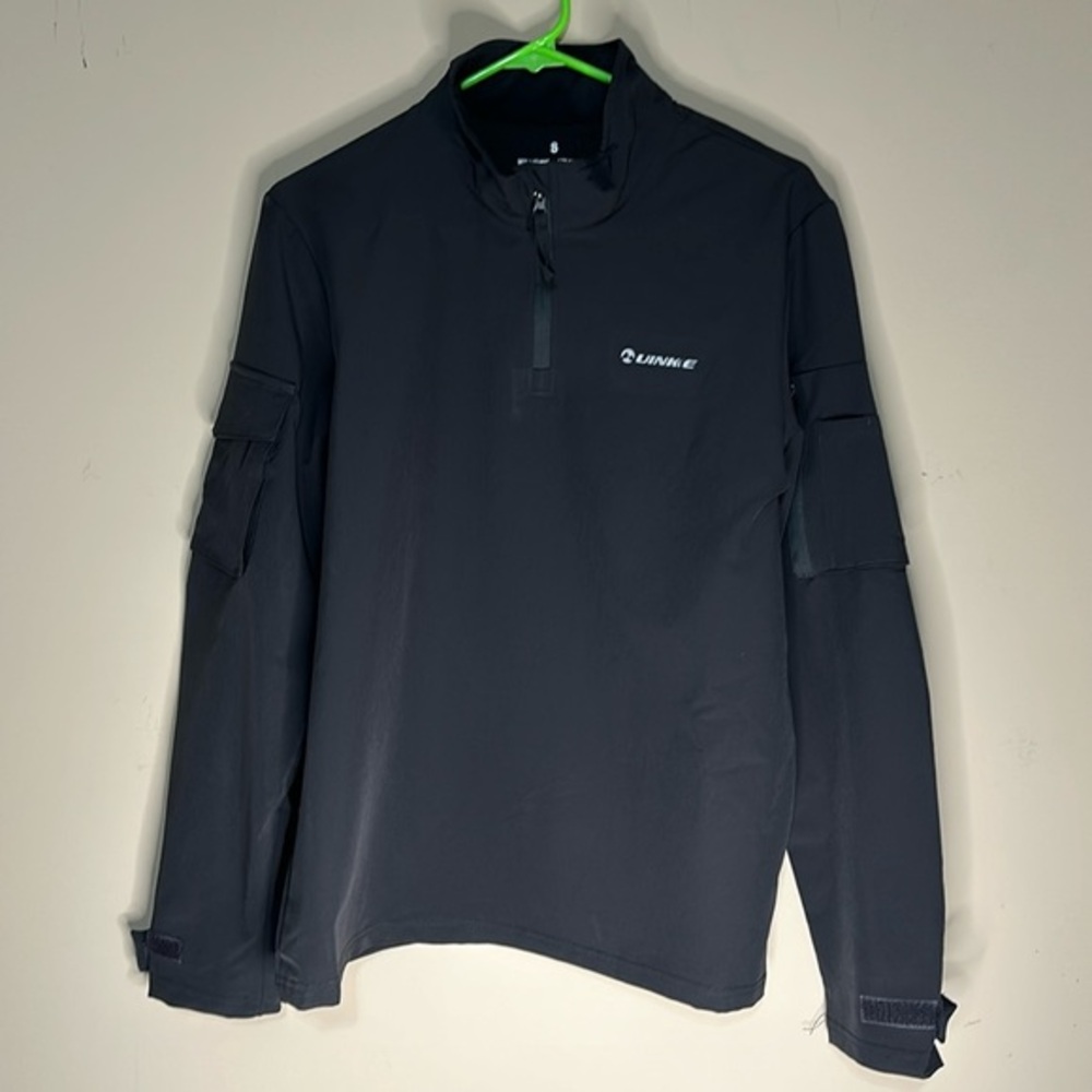 Men’s Golf pullover black size small NWOT arm pockets